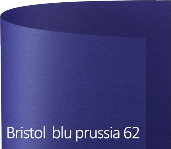 Conf.10 cartoncino Bristol Color 200gr 100x70cm blu Prussia 62 Favini