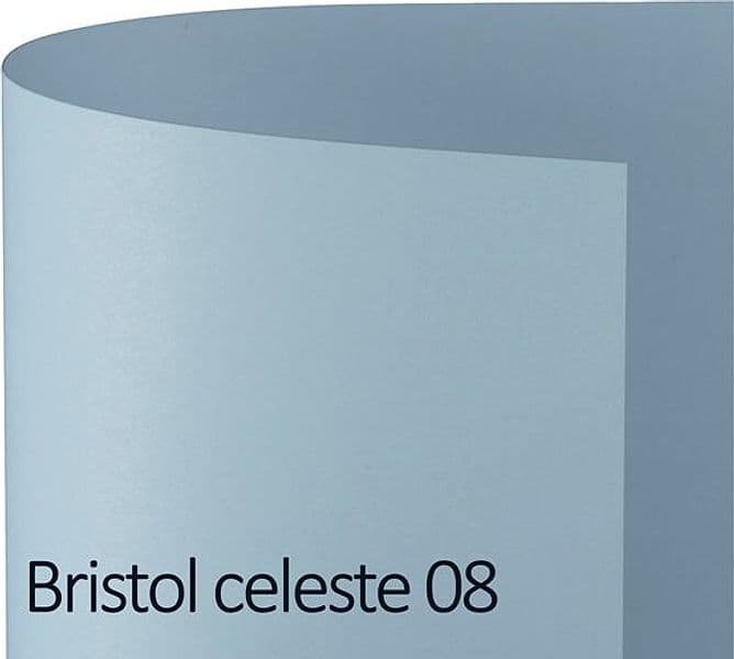 Conf.10 cartoncino Bristol Color 200gr 100x70cm celeste 08 Favini