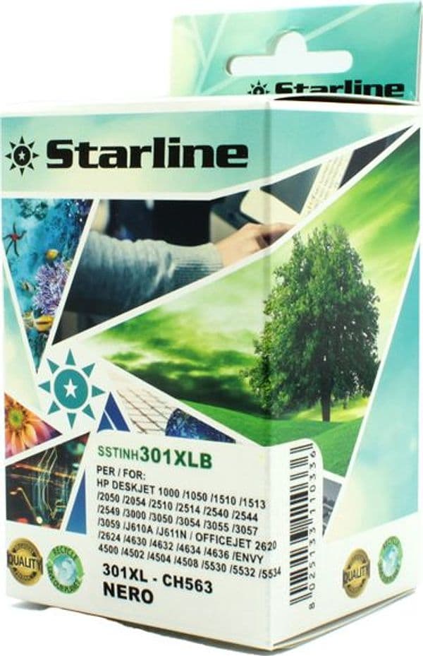 CARTUCCIA INK NERO PER PRINT C/HP N. 301XL – Starline