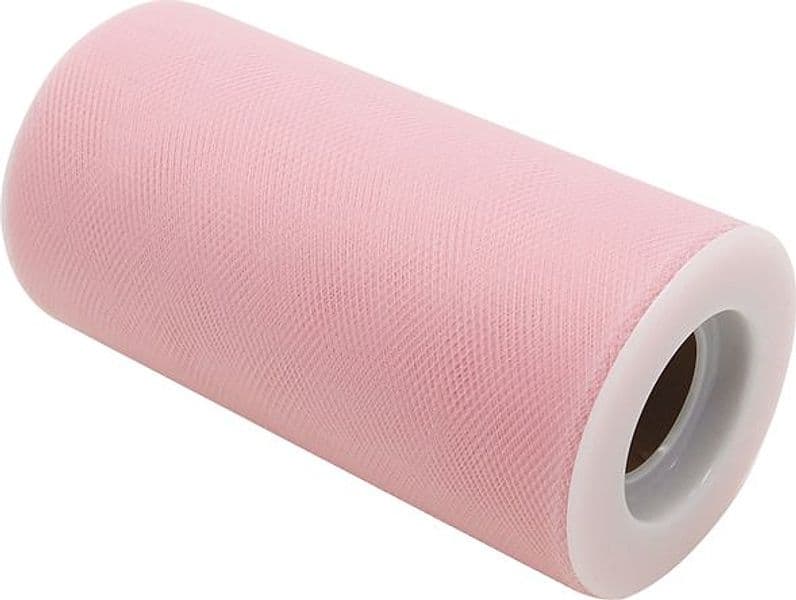 Tulle in rotolo 12,5cmx25mt rosa Big Party - 2