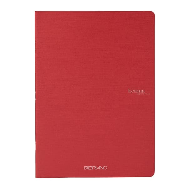 Maxiquaderno A4 38fg+2 90gr 1rigo Ecoqua original PM rosso scuro Fabriano - 2