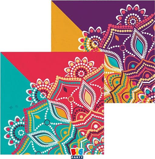 20 tovaglioli in carta 33x33cm Mandala Big Party - 2