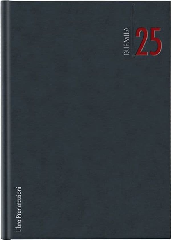 Libro prenotazioni ristorante 2026 dim.21x30cm cop.similpelle imbottita blu – No Brand