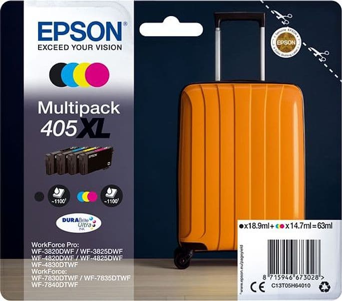 Cartucce di inchiostro Epson Multipack BK/C/M/Y serie405XL