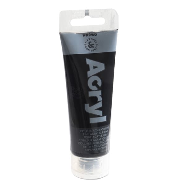 Colore Acryl fine tubo da 75ml nero 800 Primo - 2