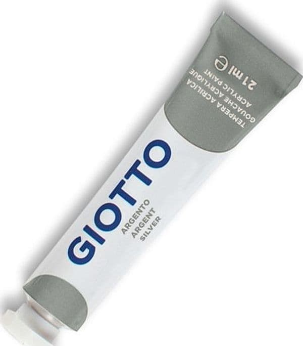 TEMPERA ACRILICA GIOTTO TUBO 21ML ARGENTO