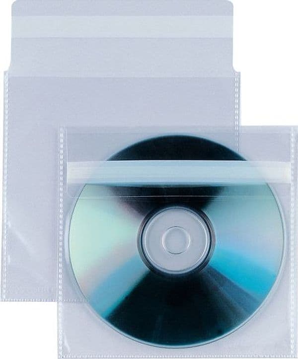 25 BUSTE A SACCO PPL 12,5X12CM INSERT CD AR C/PATELLA ADESIVA