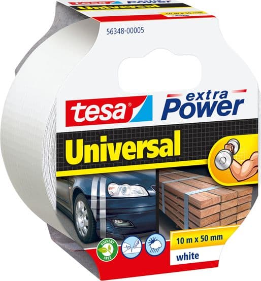 NASTRO ADESIVO 10mtx50mm BIANCO tesaÂ® Extra Power Universal