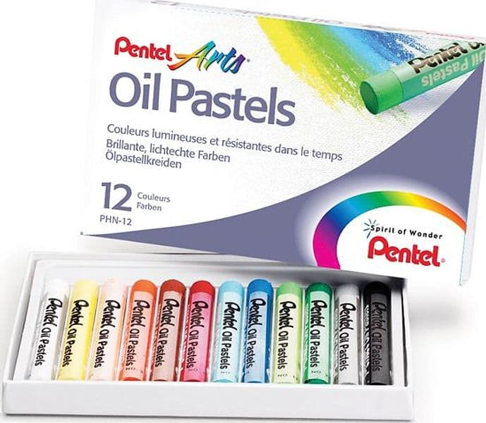 Astuccio 12 pastelli a olio PENTEL Arts