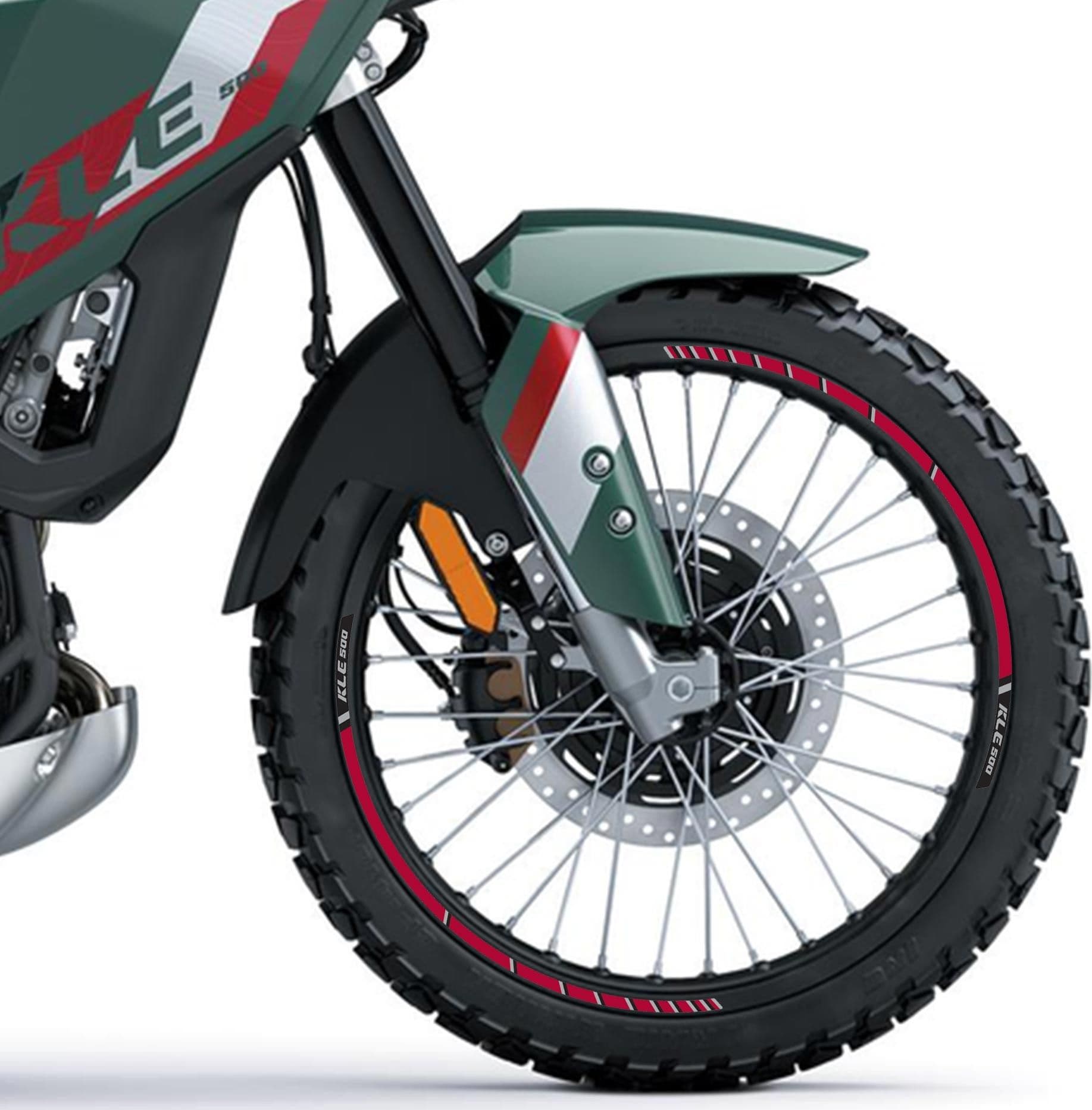 Strisce Adesive per Ruote Moto Cerchi compatibili con Kawasaki KLE500 2026