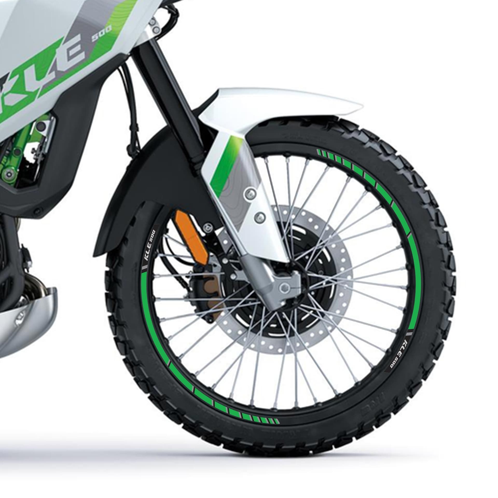 Strisce Adesive per Ruote Moto Cerchi compatibili con Kawasaki KLE500 2026 - 10