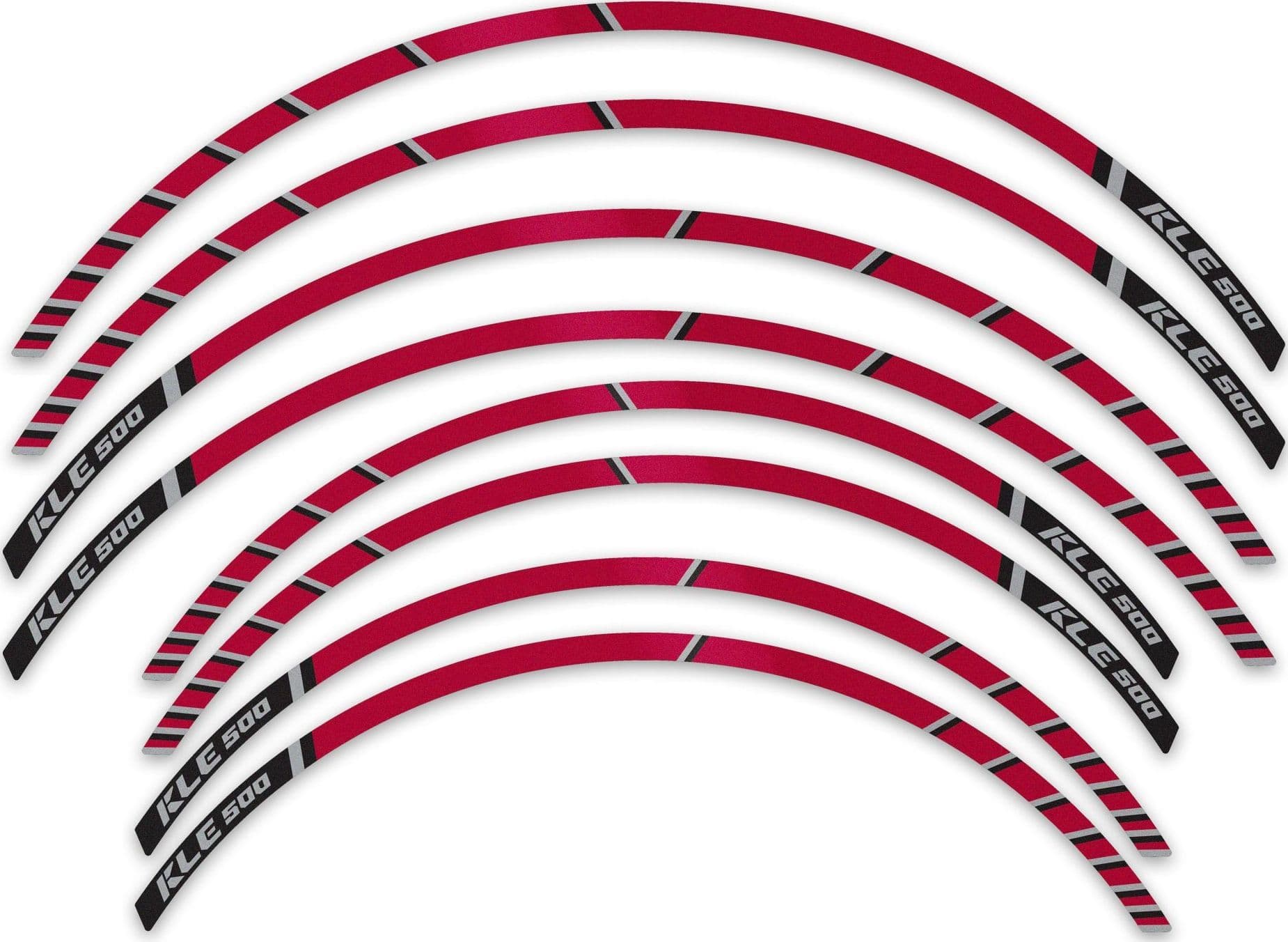Strisce Adesive per Ruote Moto Cerchi compatibili con Kawasaki KLE500 2026 - 2