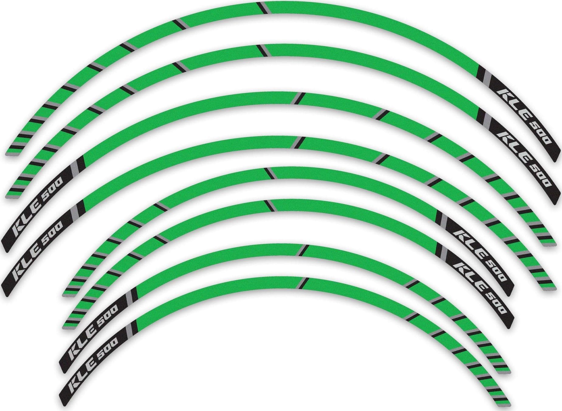 Strisce Adesive per Ruote Moto Cerchi compatibili con Kawasaki KLE500 2026 - 6