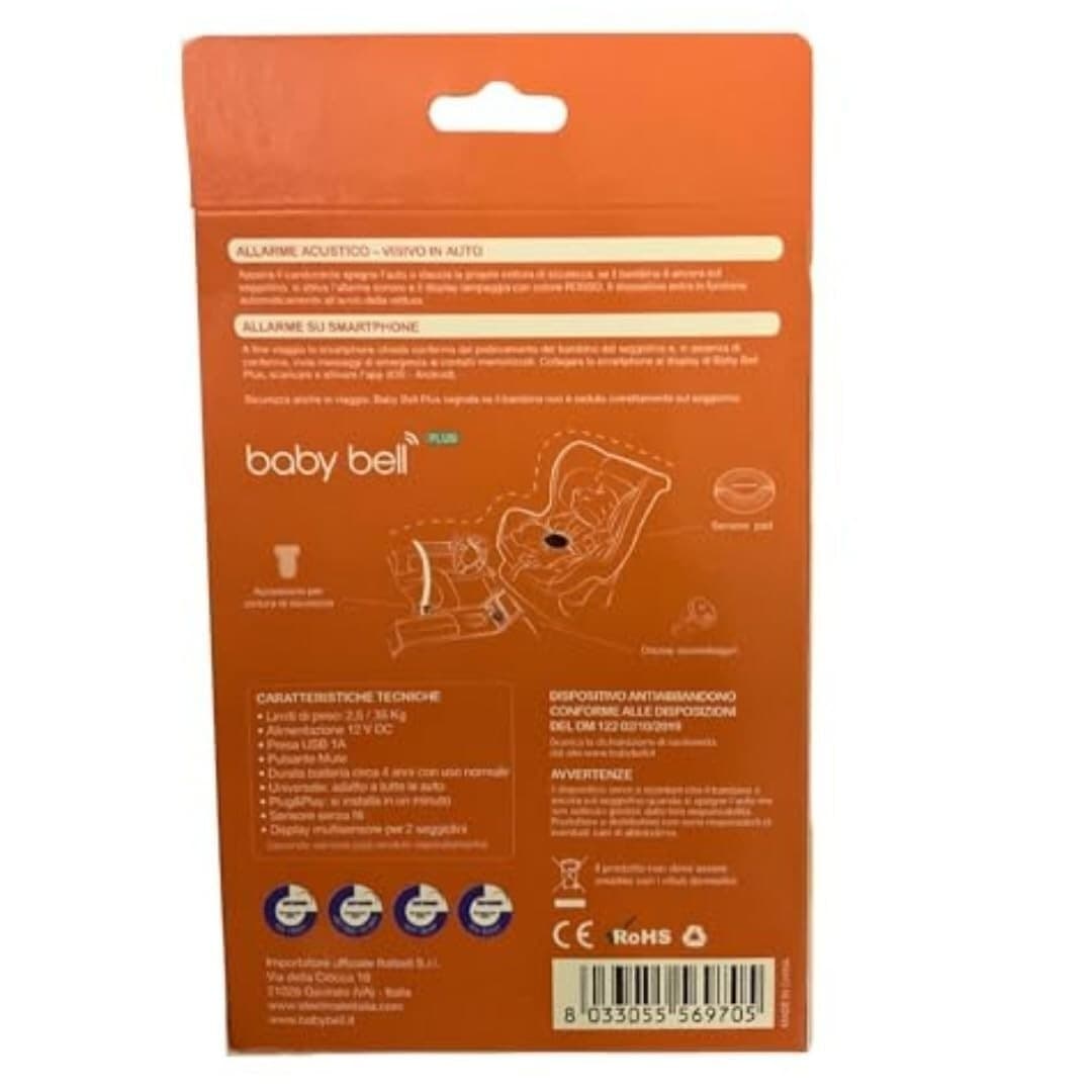 Dispositivo antiabbandono Baby Bell kit per due seggiolini Family PLUS universal - 10