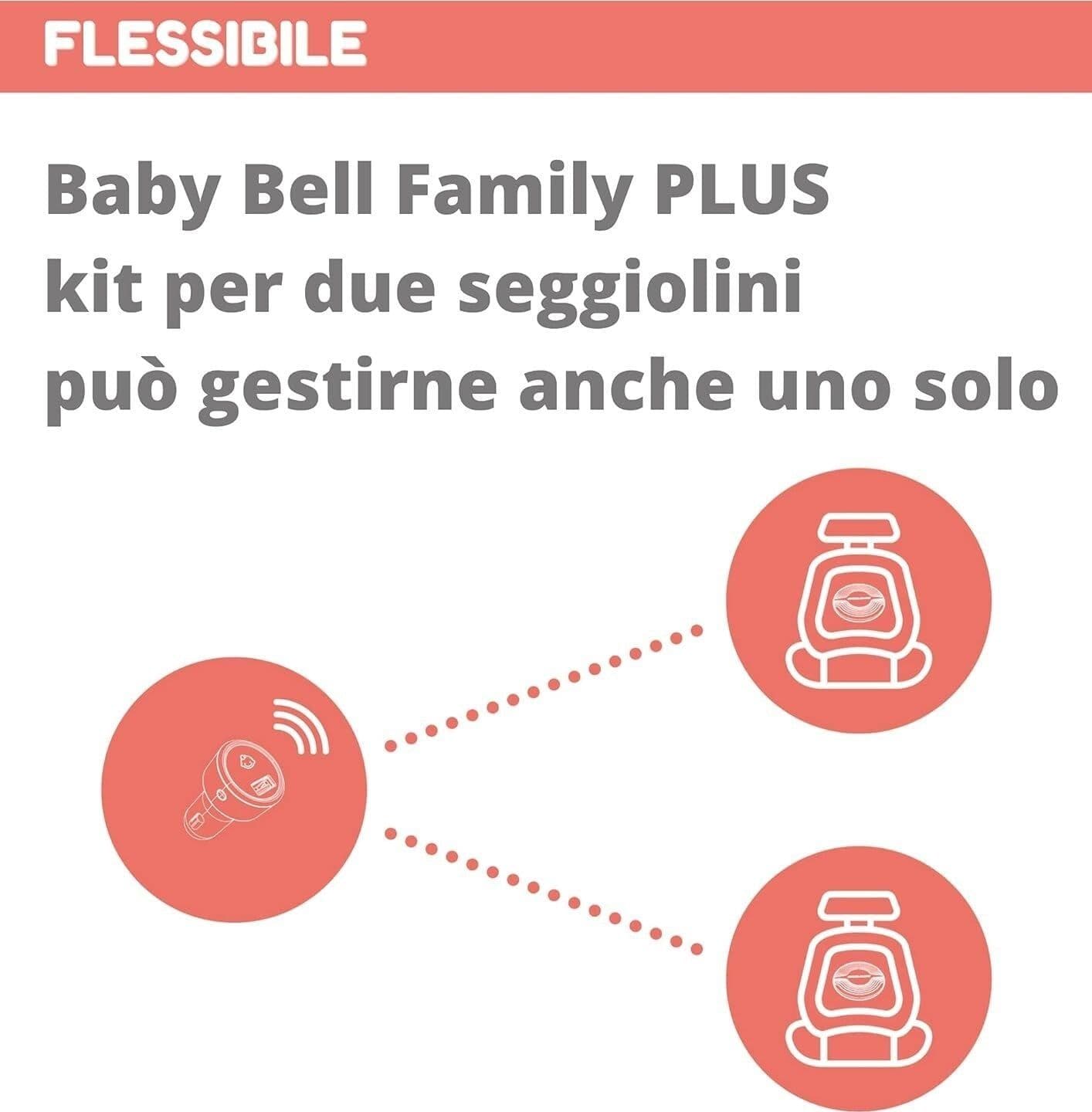Dispositivo antiabbandono Baby Bell kit per due seggiolini Family PLUS universal - 5