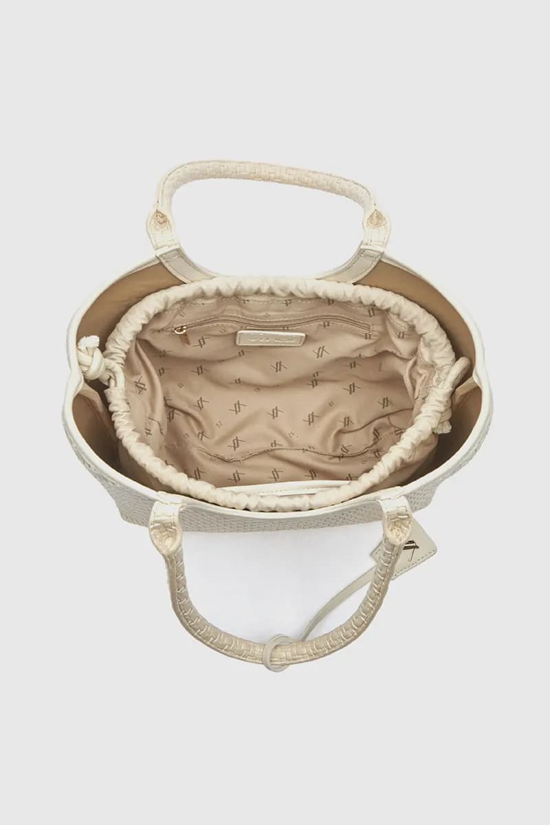 Borsa a spalla in ecopelle effetto rafia | Verde Fashion - 7