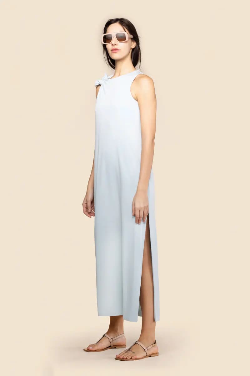 CHIARA B. | Abito Viola in jersey - 1