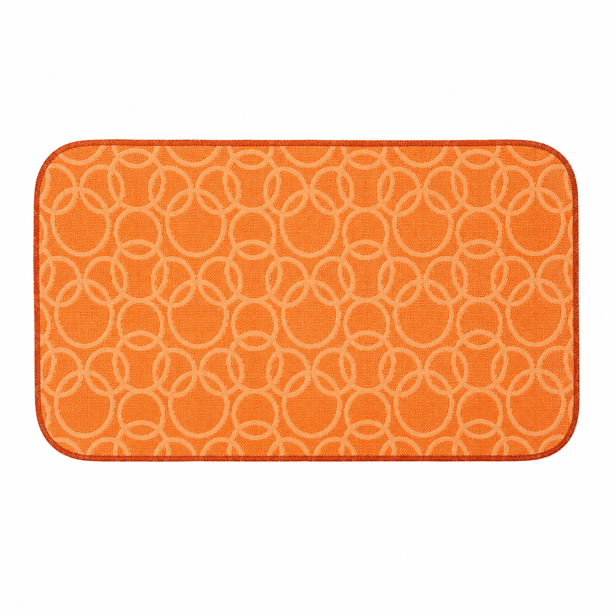 Tappeto passatoia Bordato 4 lati in stoffa decorata resistente e fondo in PVC antiscivolo varie misure Made in Italy - 23