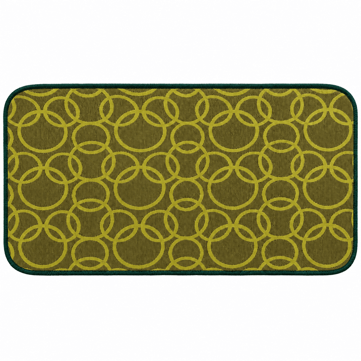 Tappeto passatoia Bordato 4 lati in stoffa decorata resistente e fondo in PVC antiscivolo varie misure Made in Italy - 18