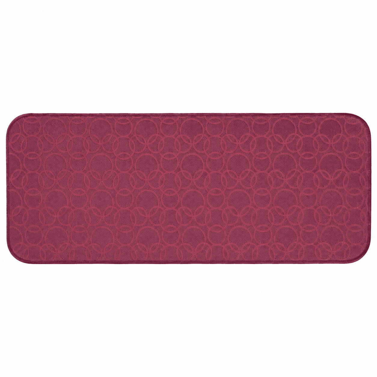 Tappeto passatoia Bordato 4 lati in stoffa decorata resistente e fondo in PVC antiscivolo varie misure Made in Italy - 19