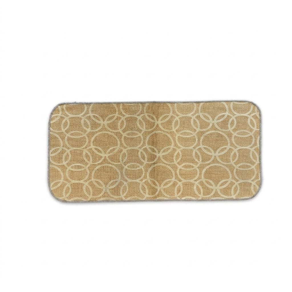 Tappeto passatoia Bordato 4 lati in stoffa decorata resistente e fondo in PVC antiscivolo varie misure Made in Italy - 24
