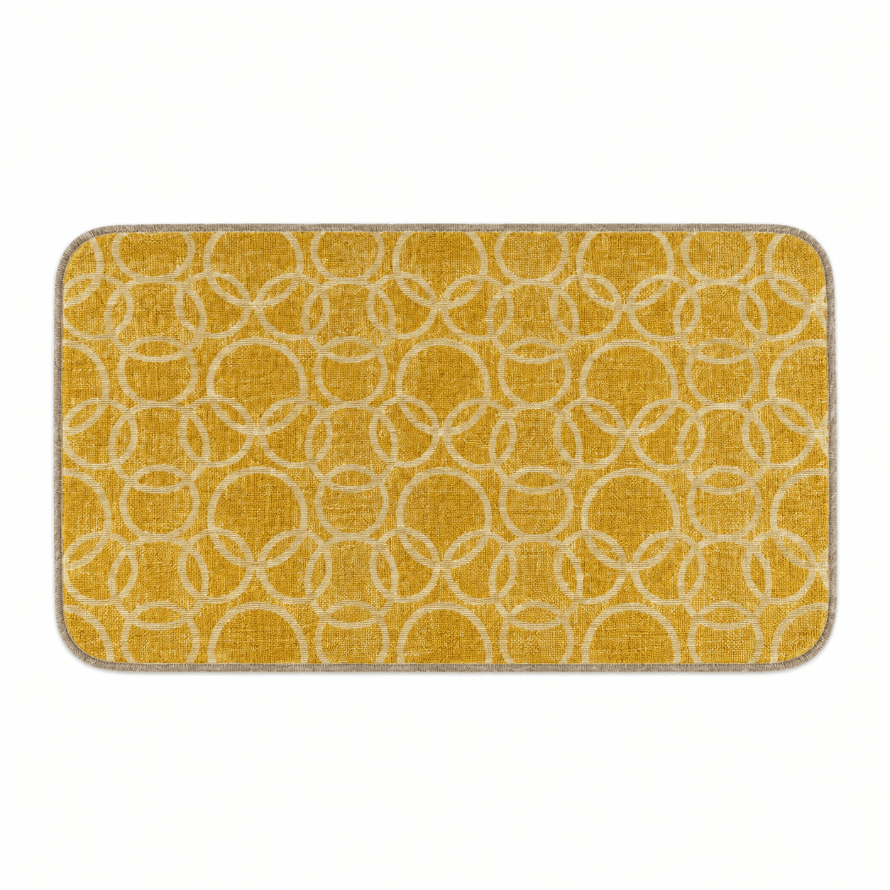 Tappeto passatoia Bordato 4 lati in stoffa decorata resistente e fondo in PVC antiscivolo varie misure Made in Italy - 25