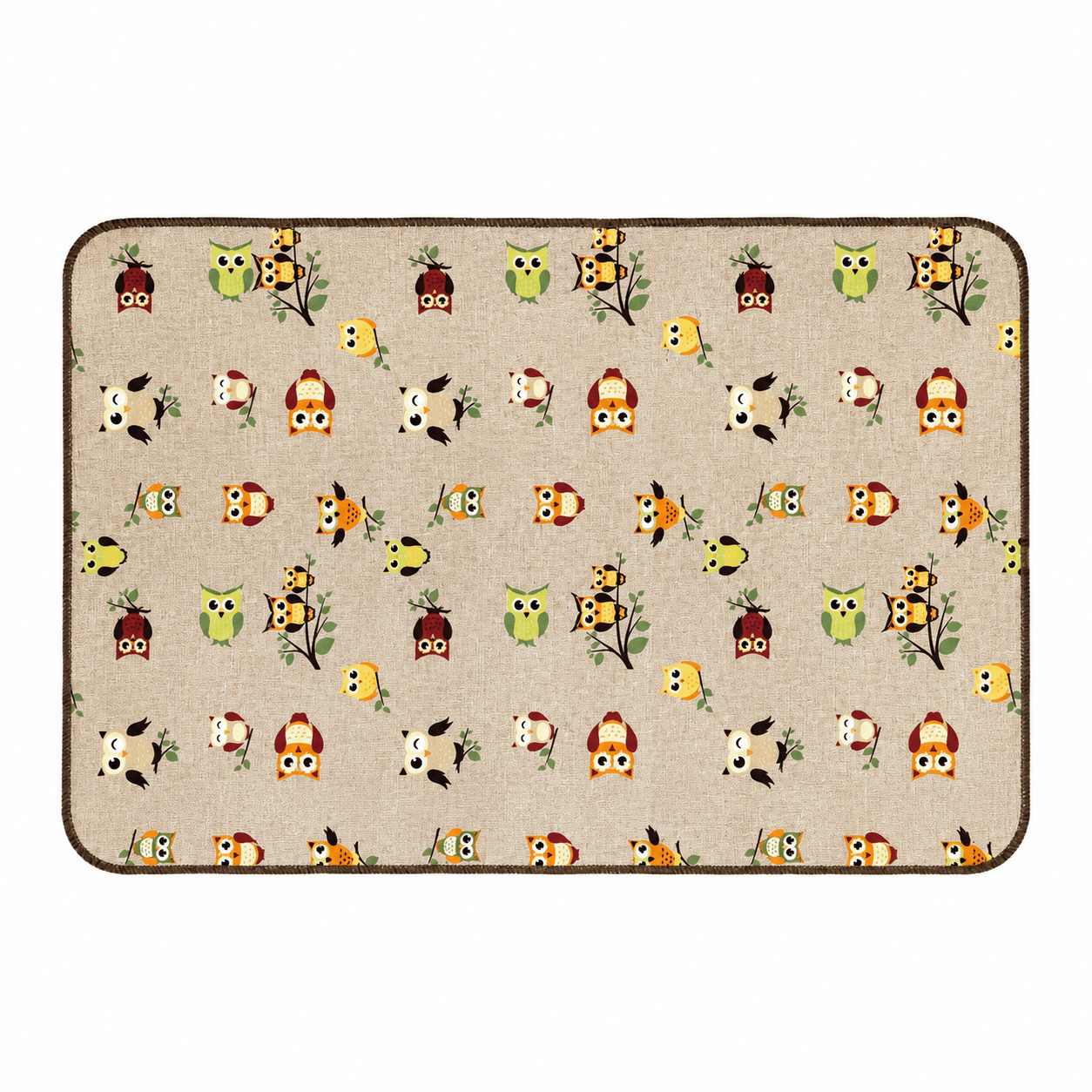 Tappeto passatoia Bordato 4 lati in stoffa decorata resistente e fondo in PVC antiscivolo varie misure Made in Italy - 20