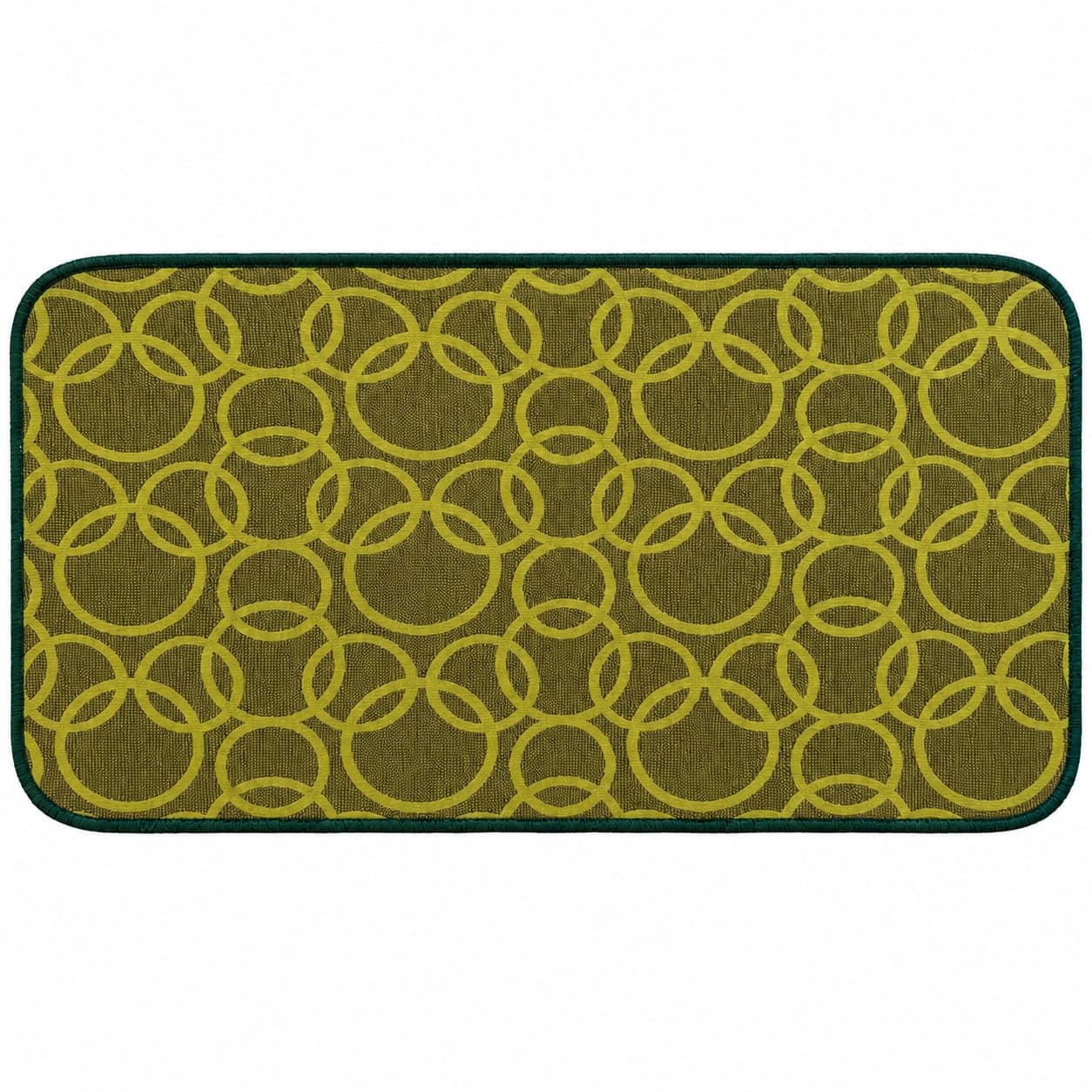 Tappeto passatoia Bordato 4 lati in stoffa decorata resistente e fondo in PVC antiscivolo varie misure Made in Italy - 5