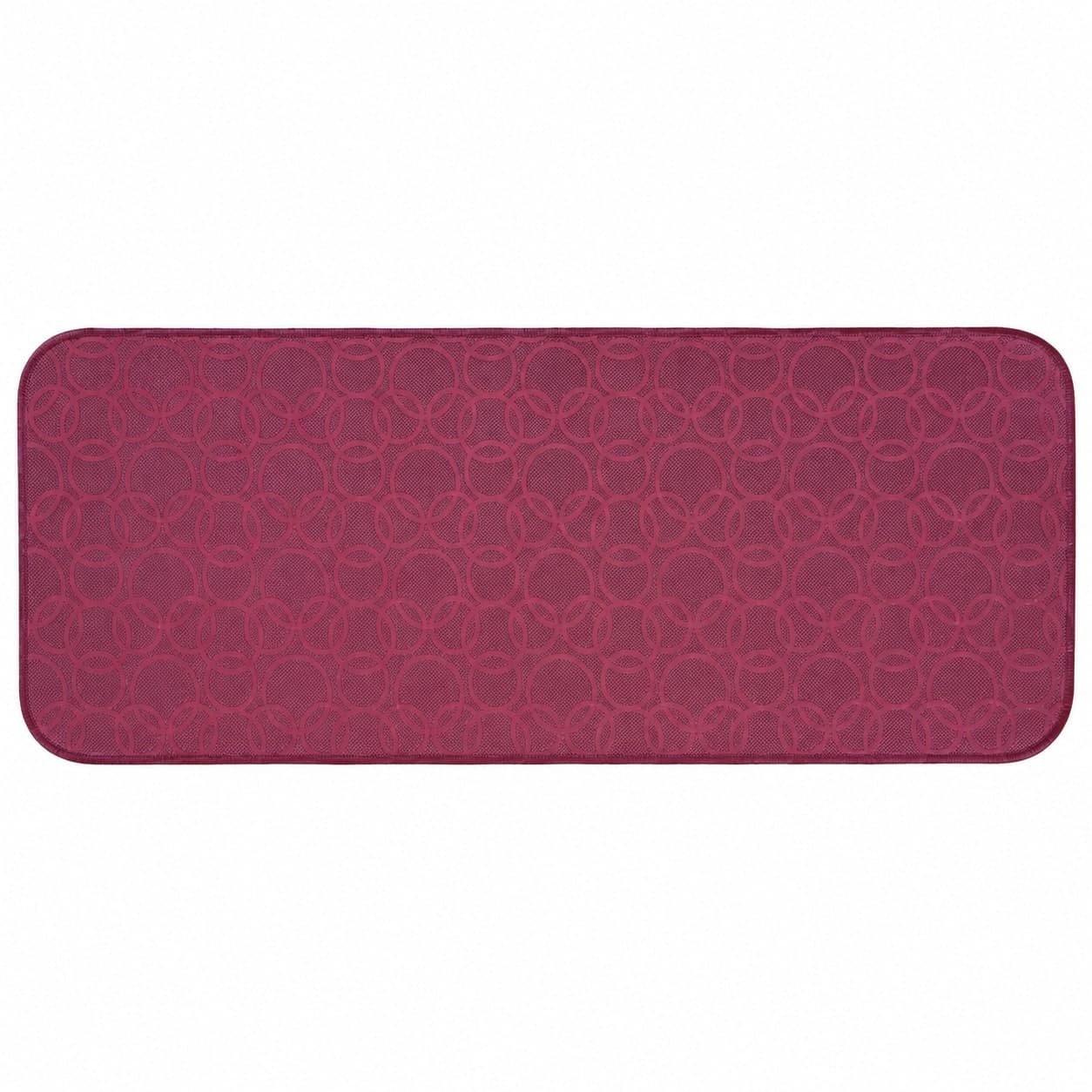 Tappeto passatoia Bordato 4 lati in stoffa decorata resistente e fondo in PVC antiscivolo varie misure Made in Italy - 6