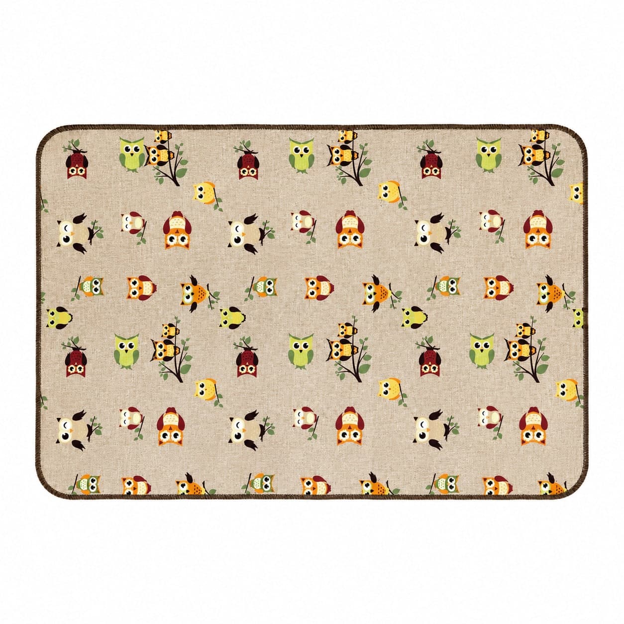 Tappeto passatoia Bordato 4 lati in stoffa decorata resistente e fondo in PVC antiscivolo varie misure Made in Italy - 7