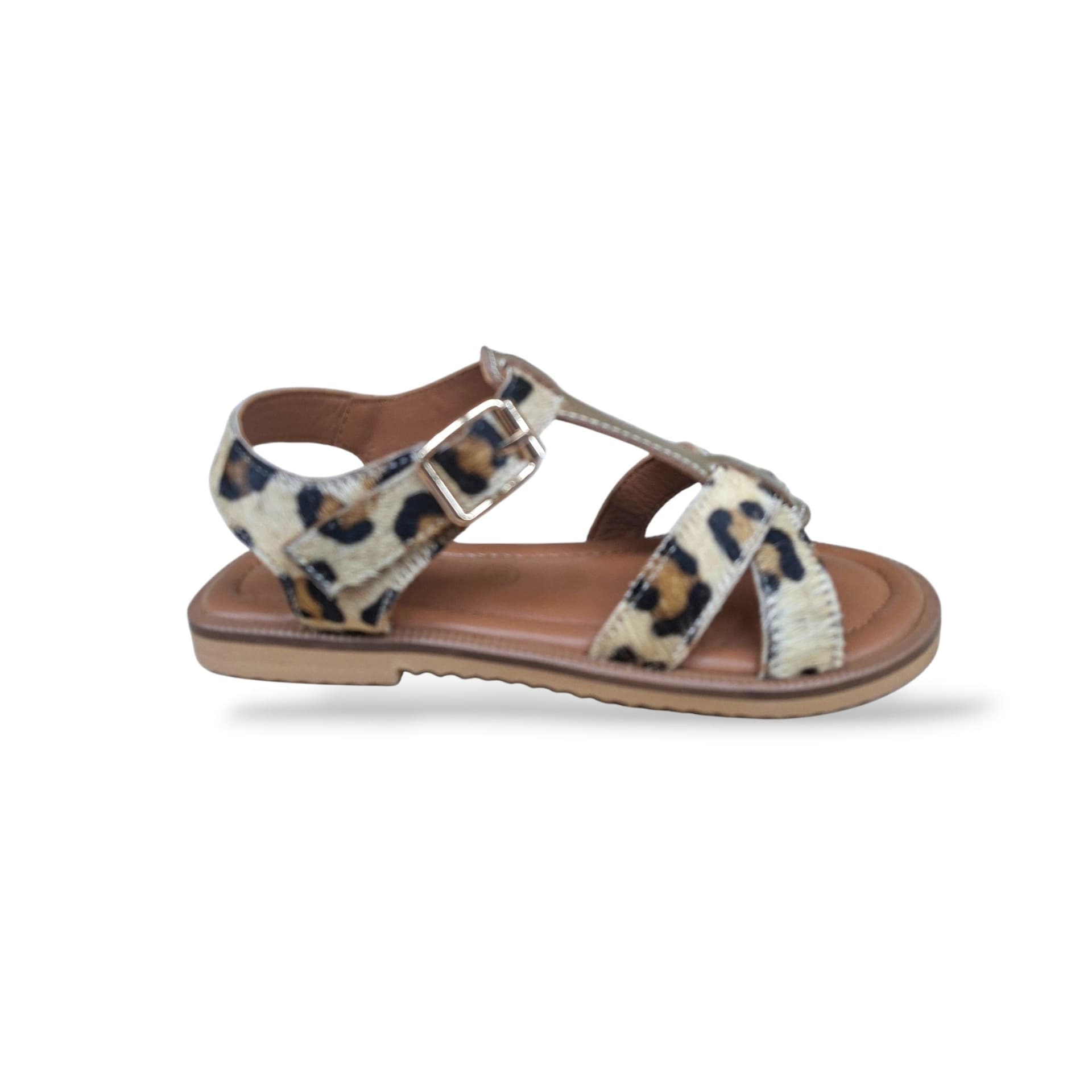 Sandalo Bambine e Ragazze Grunland Junior Inda 1981 Beige-Multi – Pelle con Velcro - 6