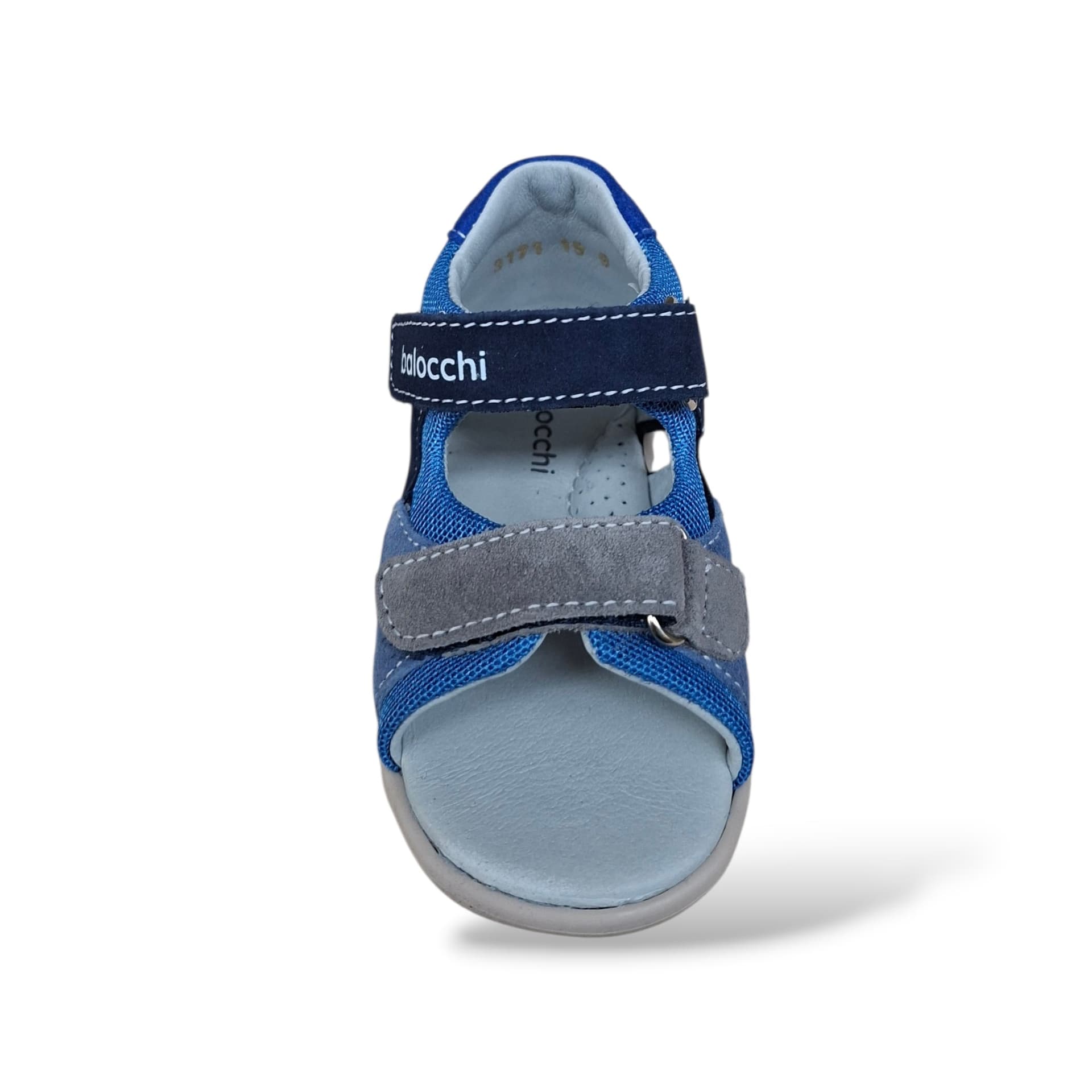 Sandali Tallonati Primi Passi Balocchi Bart 163171 Blue-Azzurro – Pelle Velcro Bambini - 4