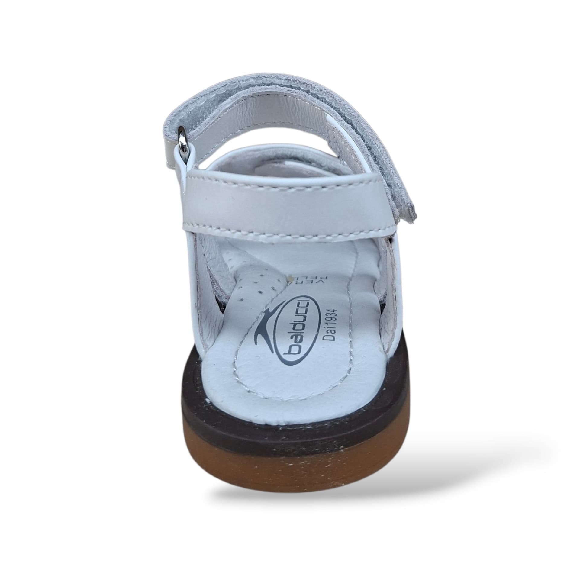 Sandali Balducci Gullit GULL1822 Bianco-Cipria Bambine – Pelle Velcro Cerimonia Made in Italy - 3