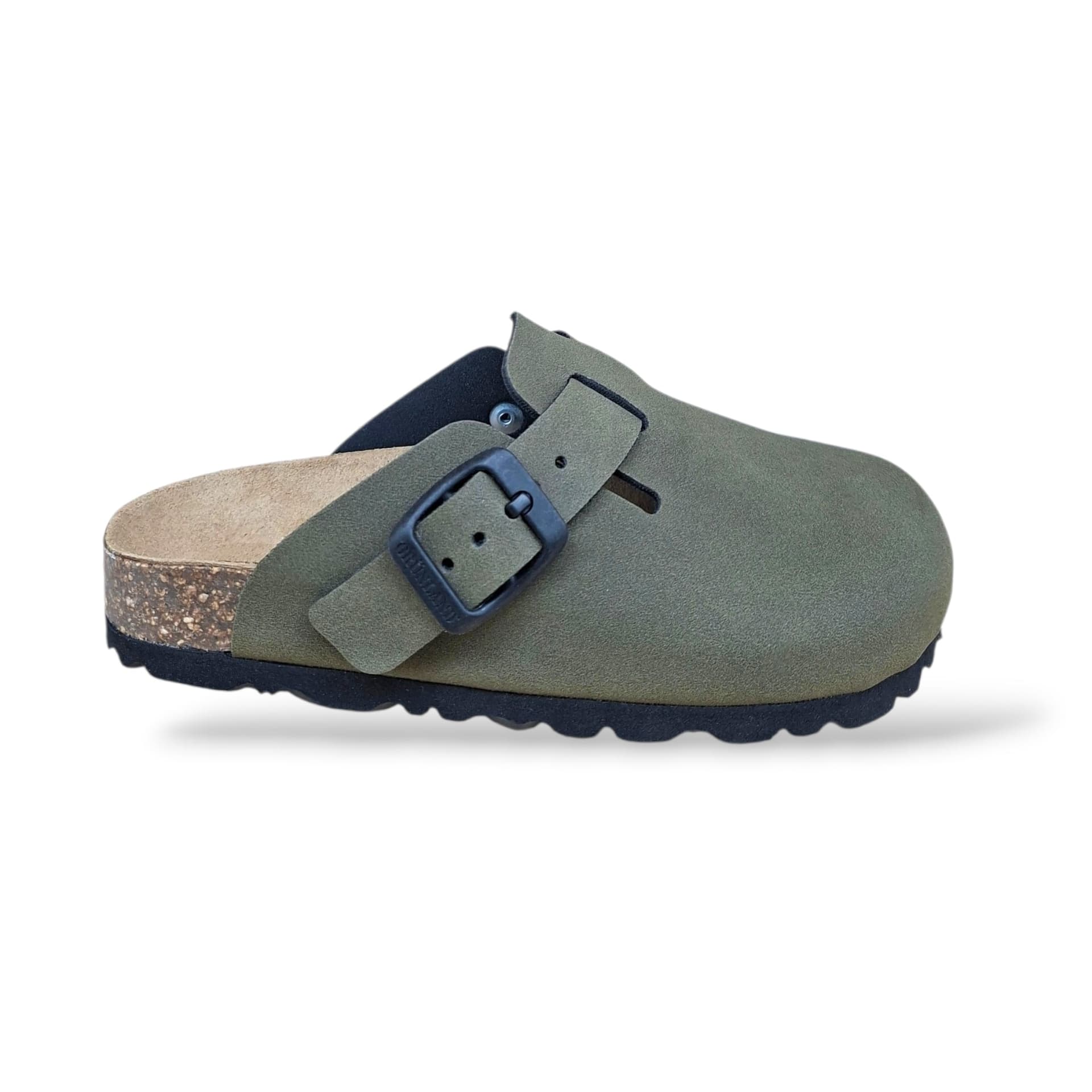 Ciabatta Bio Sughero Bambini e Ragazzi Grunland Junior Luce Oliva – Sottopiede Sughero EVA - 6