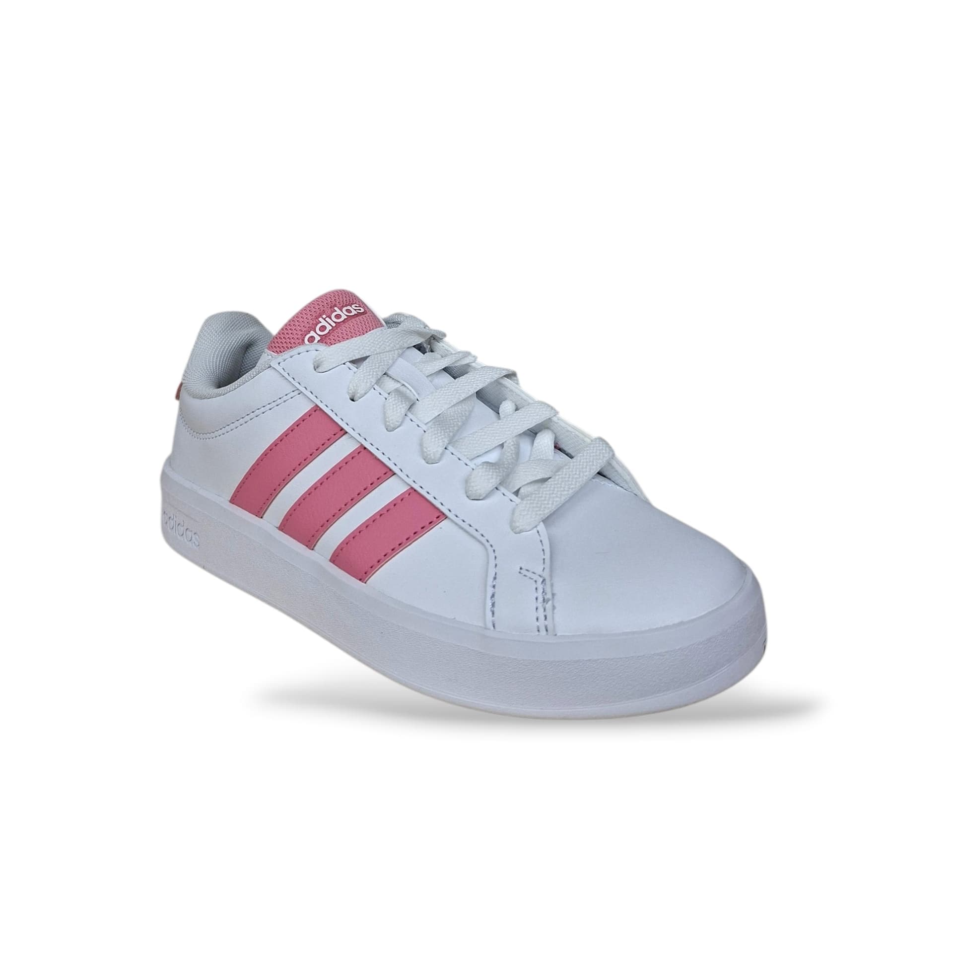 Sneakers Ragazza Adidas Grand Court 3.0 HP3528 – Bianco e Rosa con Laccio | Stile Tennis Classico per Ogni Look Quotidiano - 2