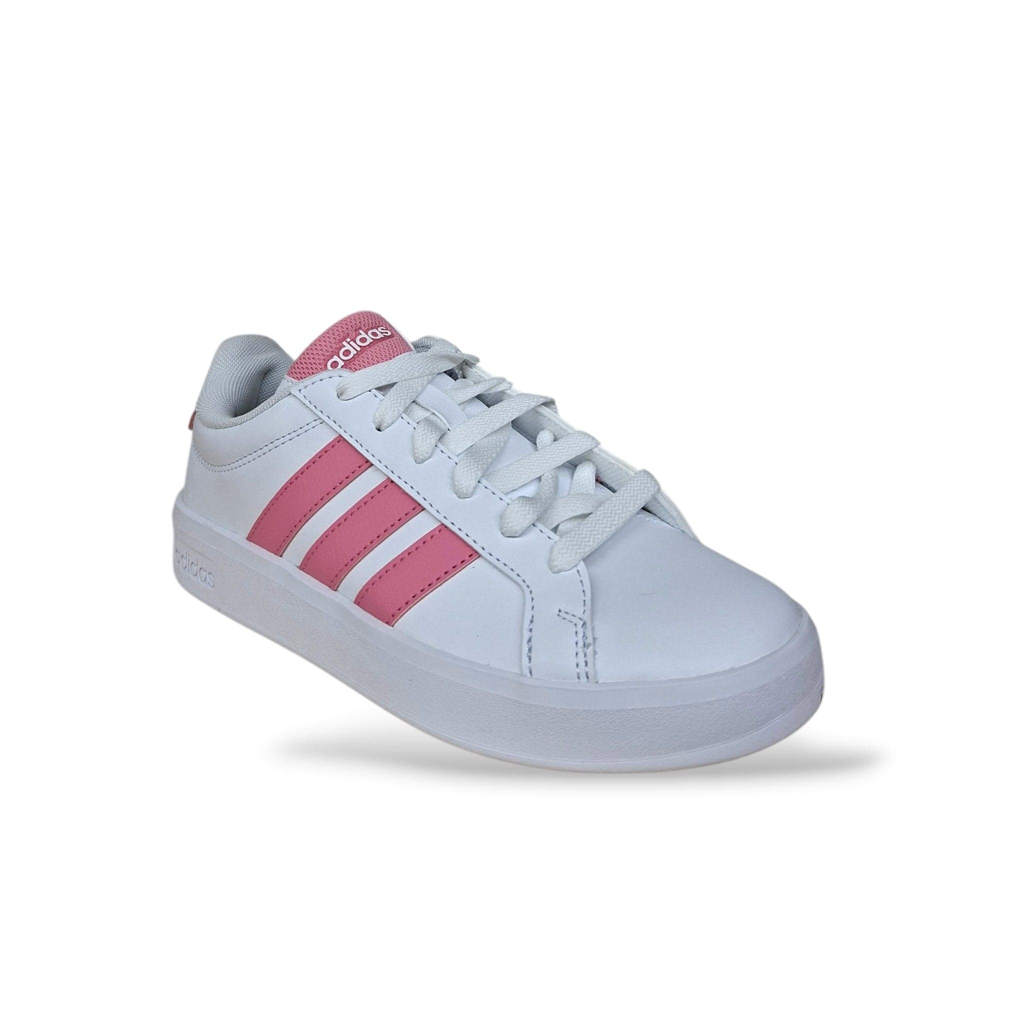 Sneakers Ragazza Adidas Grand Court 3.0 HP3528 – Bianco e Rosa con Laccio | Stile Tennis Classico per Ogni Look Quotidiano - 2