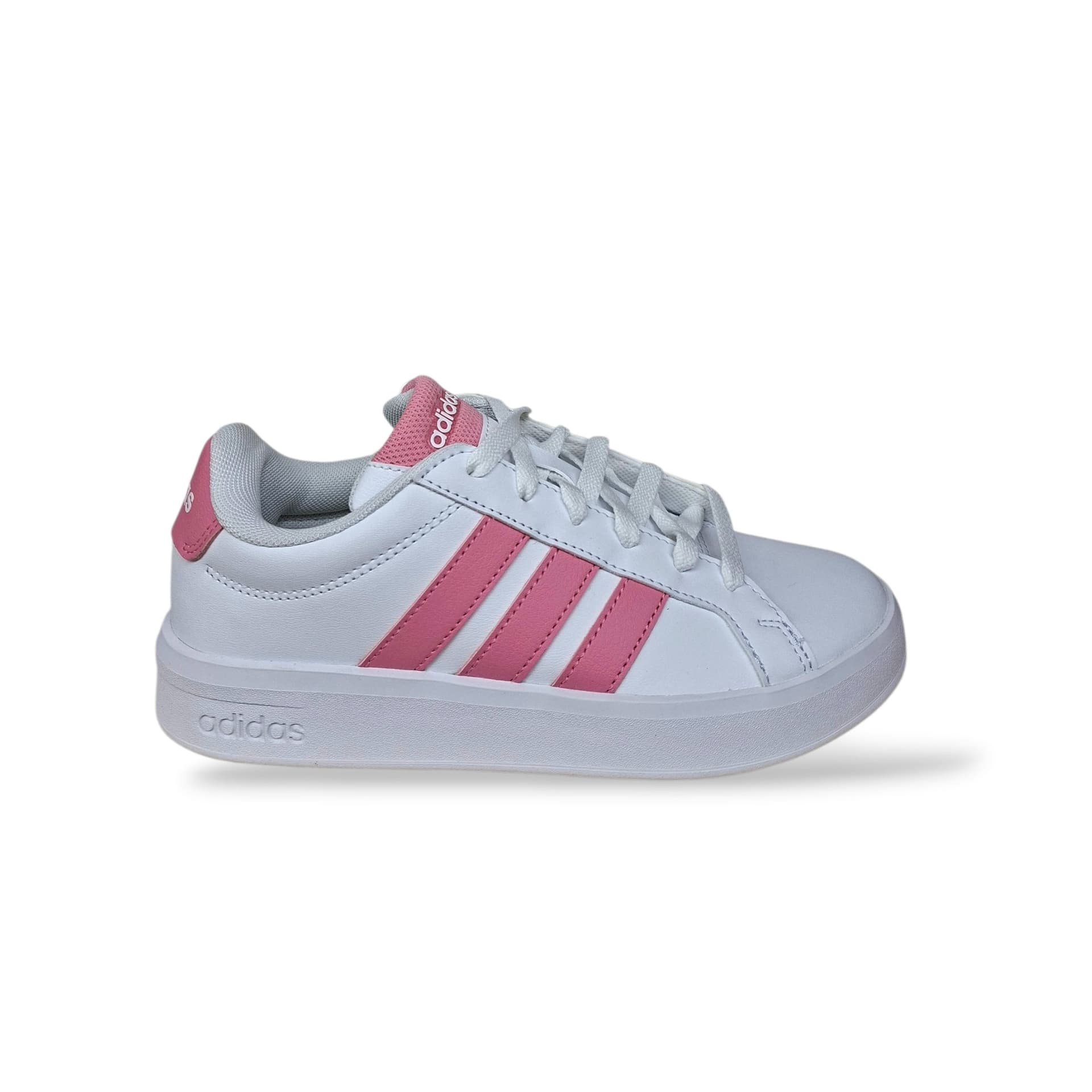 Sneakers Ragazza Adidas Grand Court 3.0 HP3528 – Bianco e Rosa con Laccio | Stile Tennis Classico per Ogni Look Quotidiano - 6