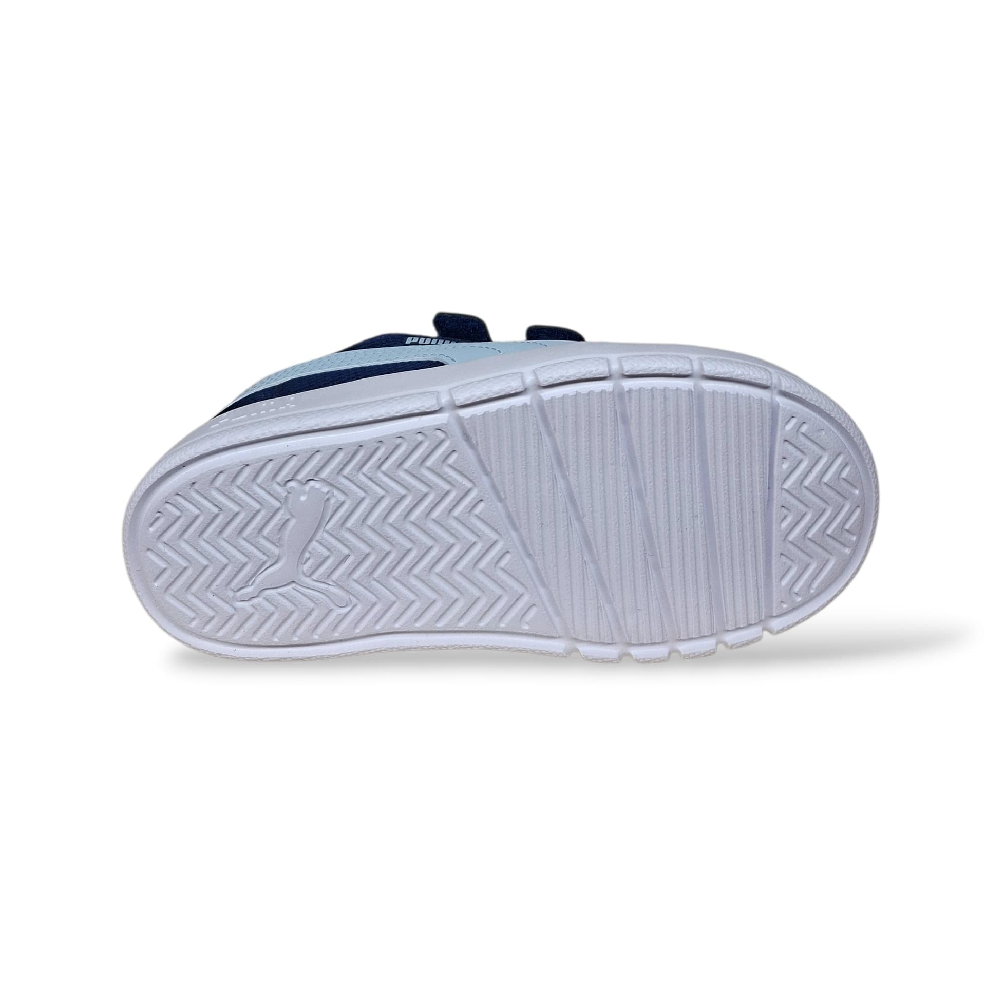 Scarpe sneakers Bambini e ragazzi PUMA courtflex V3 398086-398085 blue-celeste velcro - 5