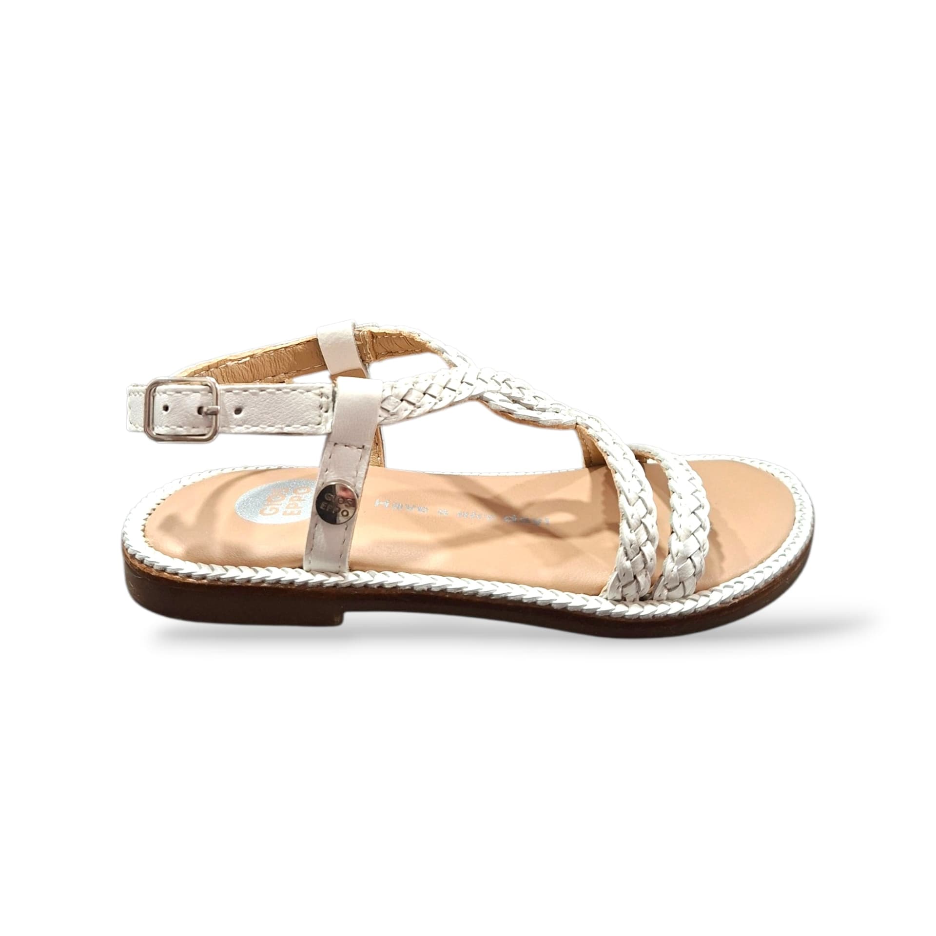 Sandali Bambina GIOSEPPO VIROQUA 75335 – Pelle Bianca | Chiusura a Fibia per un Comfort Elegante e Duraturo - 6