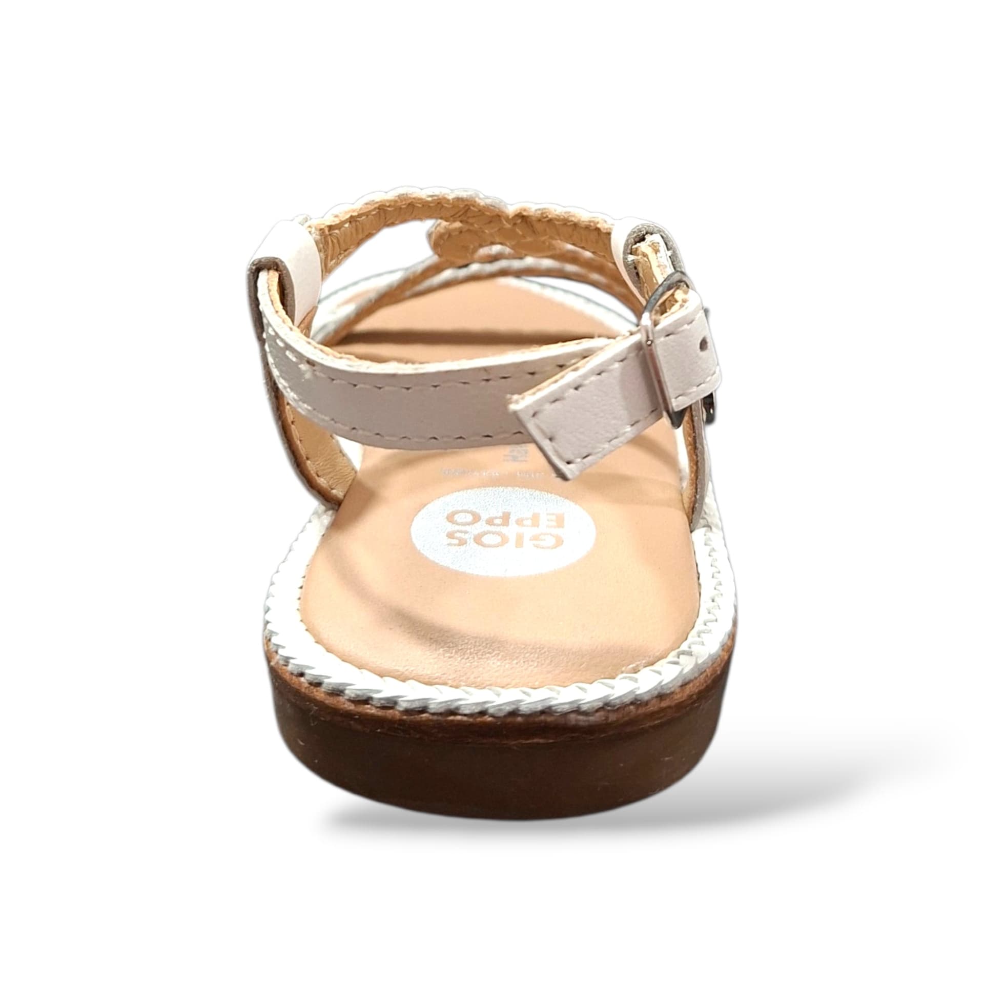 Sandali Bambina GIOSEPPO VIROQUA 75335 – Pelle Bianca | Chiusura a Fibia per un Comfort Elegante e Duraturo - 3