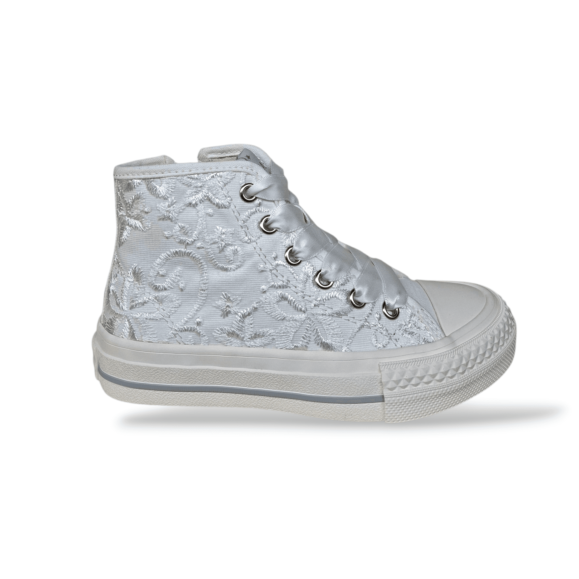 Sneakers Gaëlle Naomi GV015T Bianco – Bambina e Ragazza | Ricami Uncinetto e Zip - 6