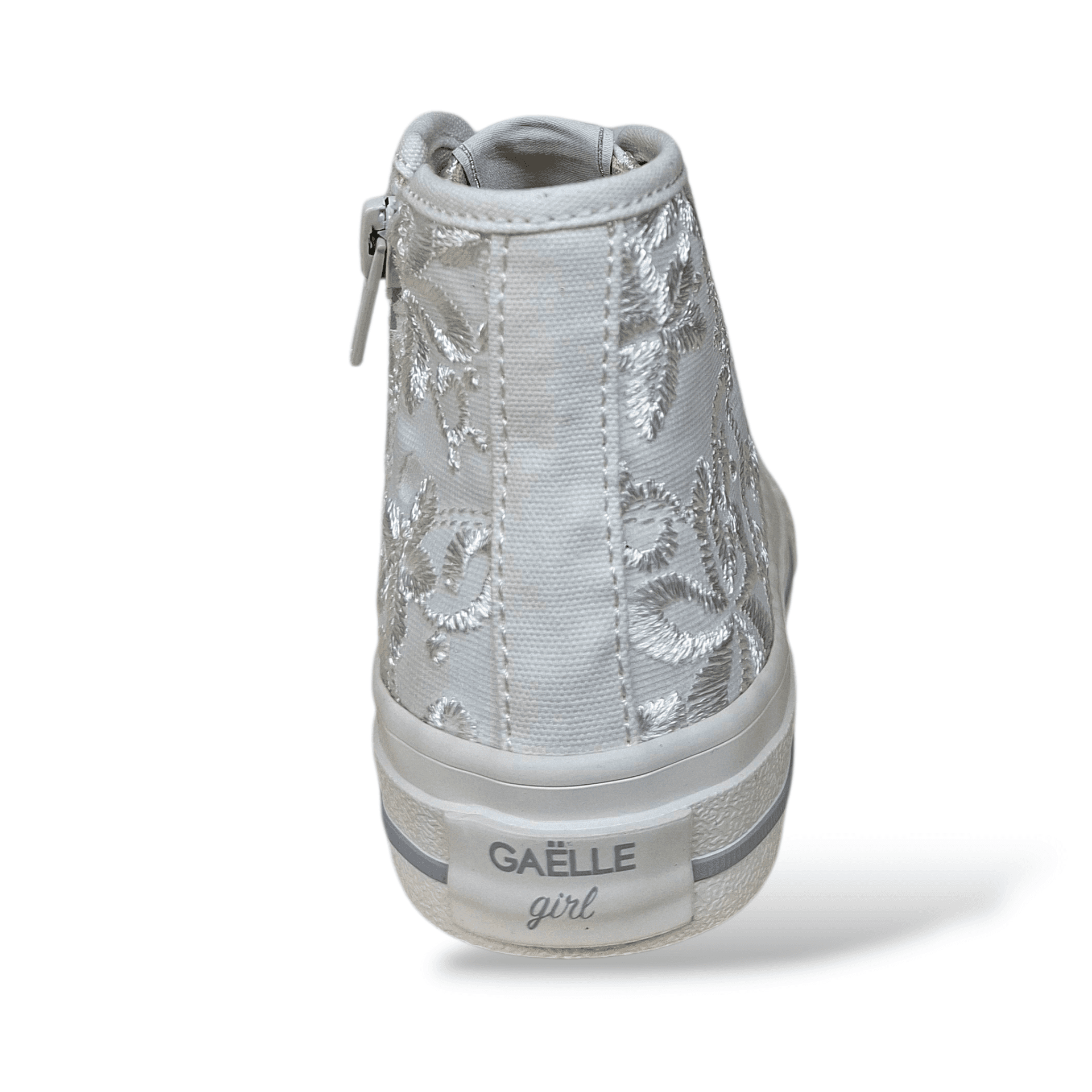 Sneakers Gaëlle Naomi GV015T Bianco – Bambina e Ragazza | Ricami Uncinetto e Zip - 3