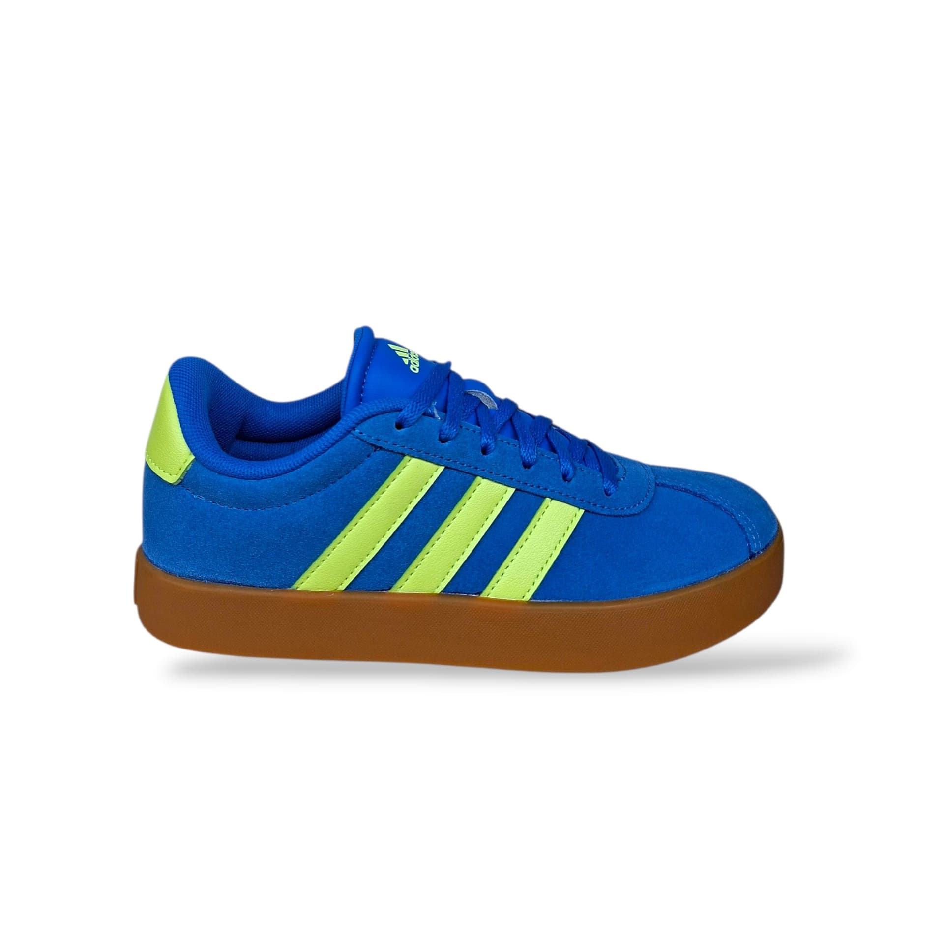 Sneakers Ragazzo Adidas VL Court 3.0 IH3947 – Bluette, Giallo e Beige con Laccio | Suede Premium e Stile Street per l'Estate