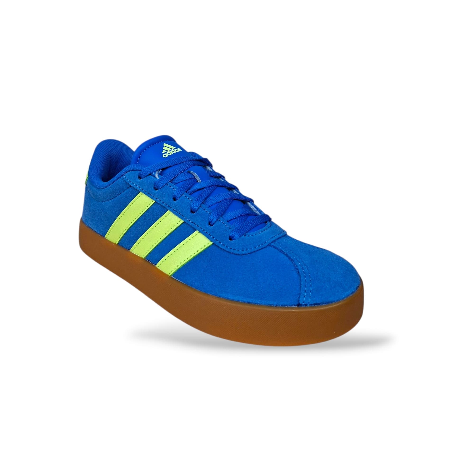 Sneakers Ragazzo Adidas VL Court 3.0 IH3947 – Bluette, Giallo e Beige con Laccio | Suede Premium e Stile Street per l'Estate - 2