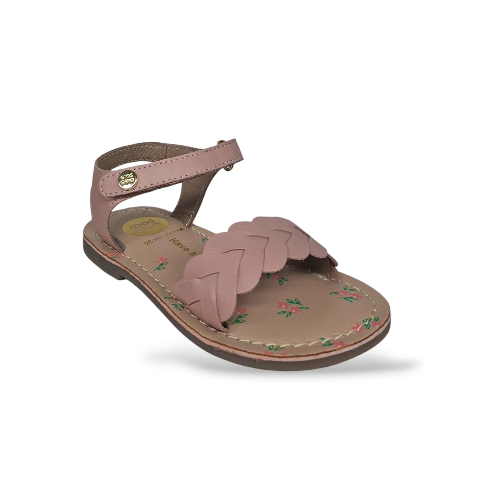 Sandali Ragazza GIOSEPPO PASMAN 78928 – Cipria in Pelle | Velcro per un Look Delicato e Romantico - 2