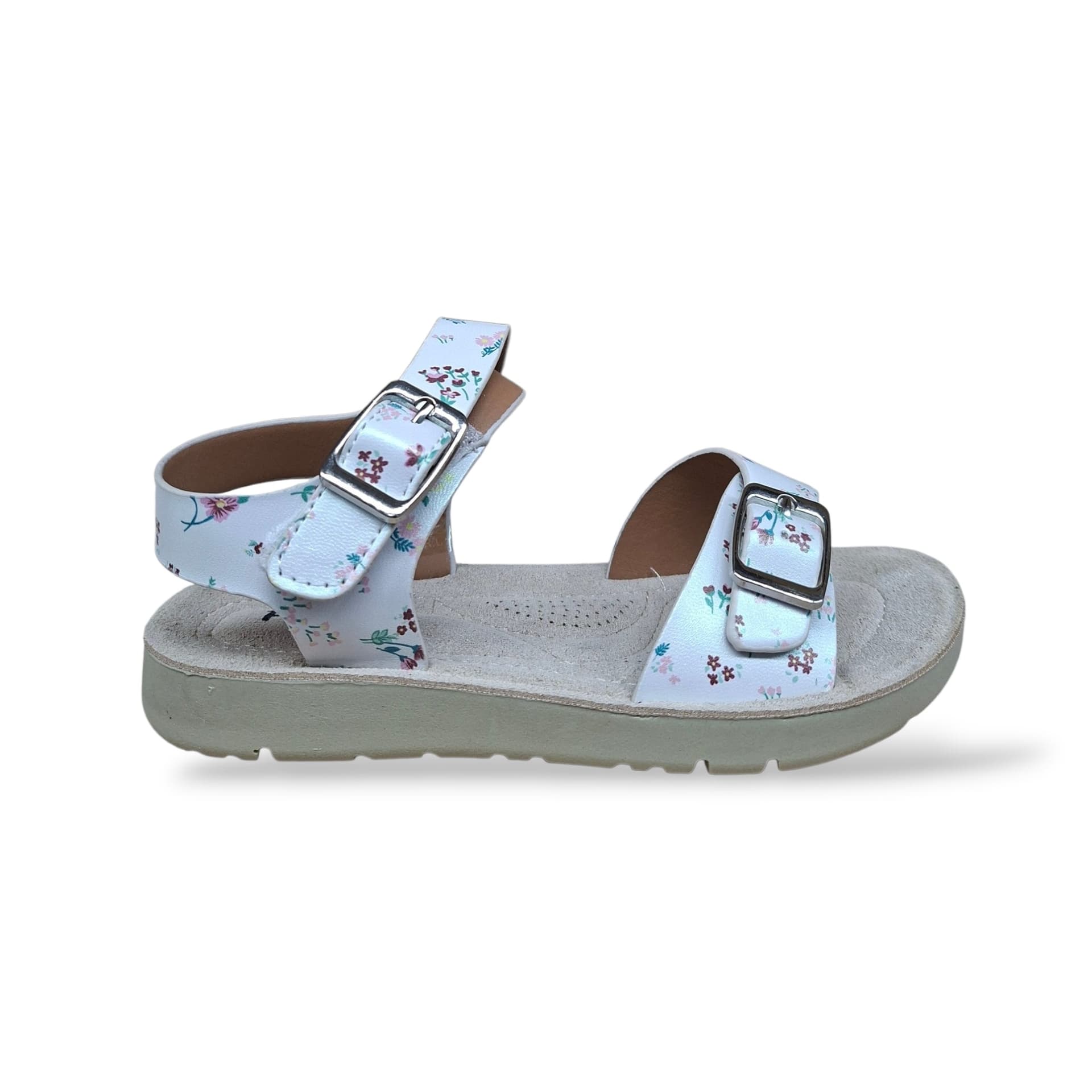 Sandali Bambina Bianchi Pinky Punk 50245 – Velcro, Sottopiede Sughero | Scarpetteria Gica - 6