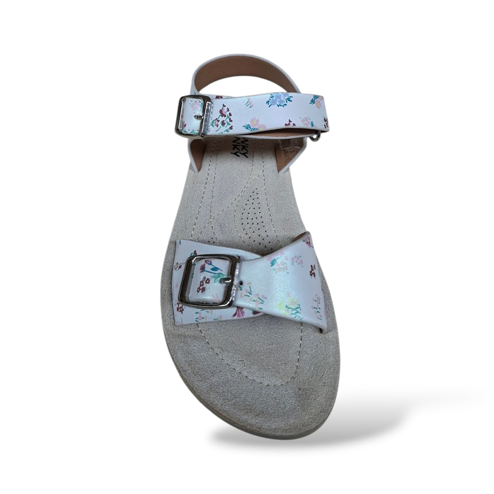 Sandali Bambina Bianchi Pinky Punk 50245 – Velcro, Sottopiede Sughero | Scarpetteria Gica - 4