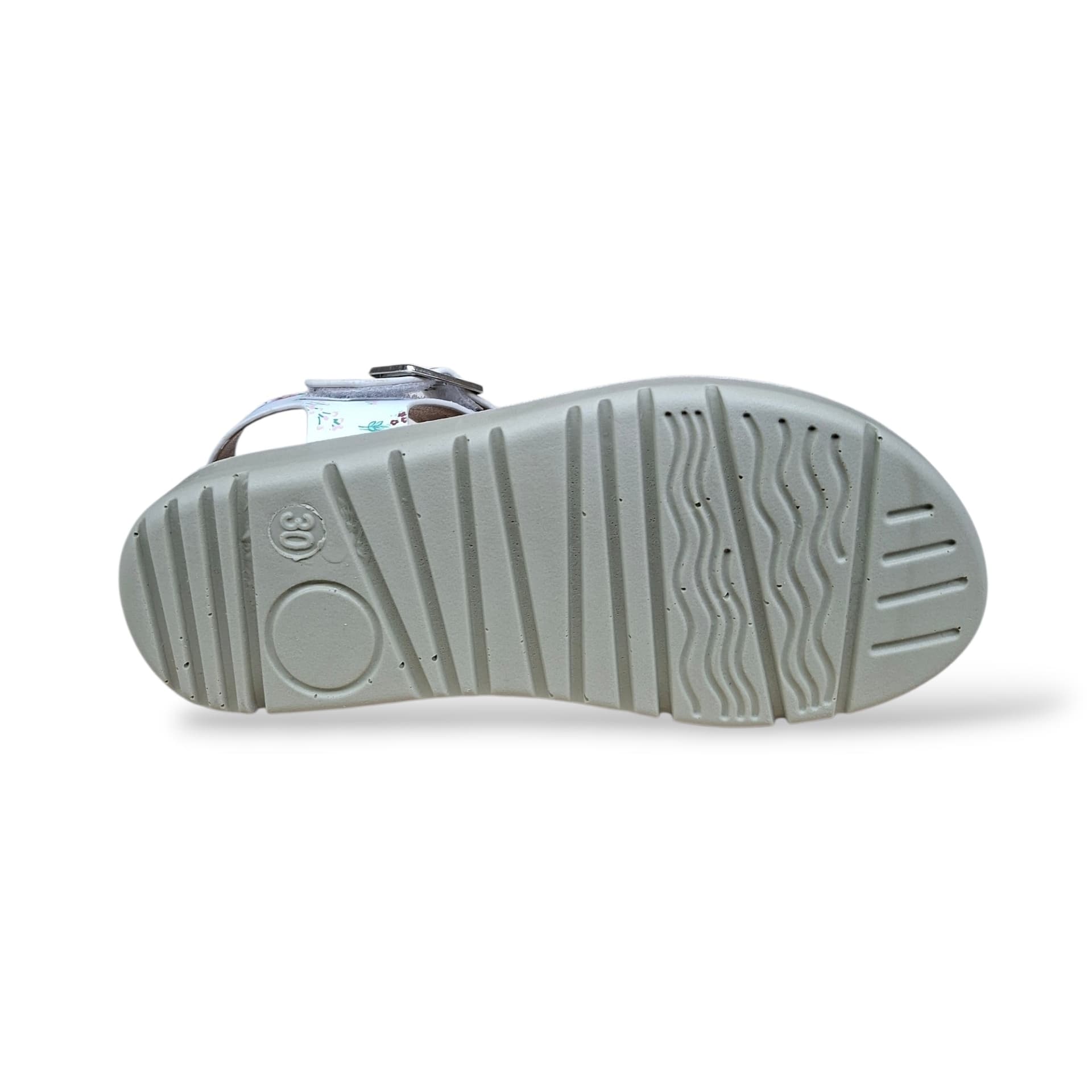 Sandali Bambina Bianchi Pinky Punk 50245 – Velcro, Sottopiede Sughero | Scarpetteria Gica - 5