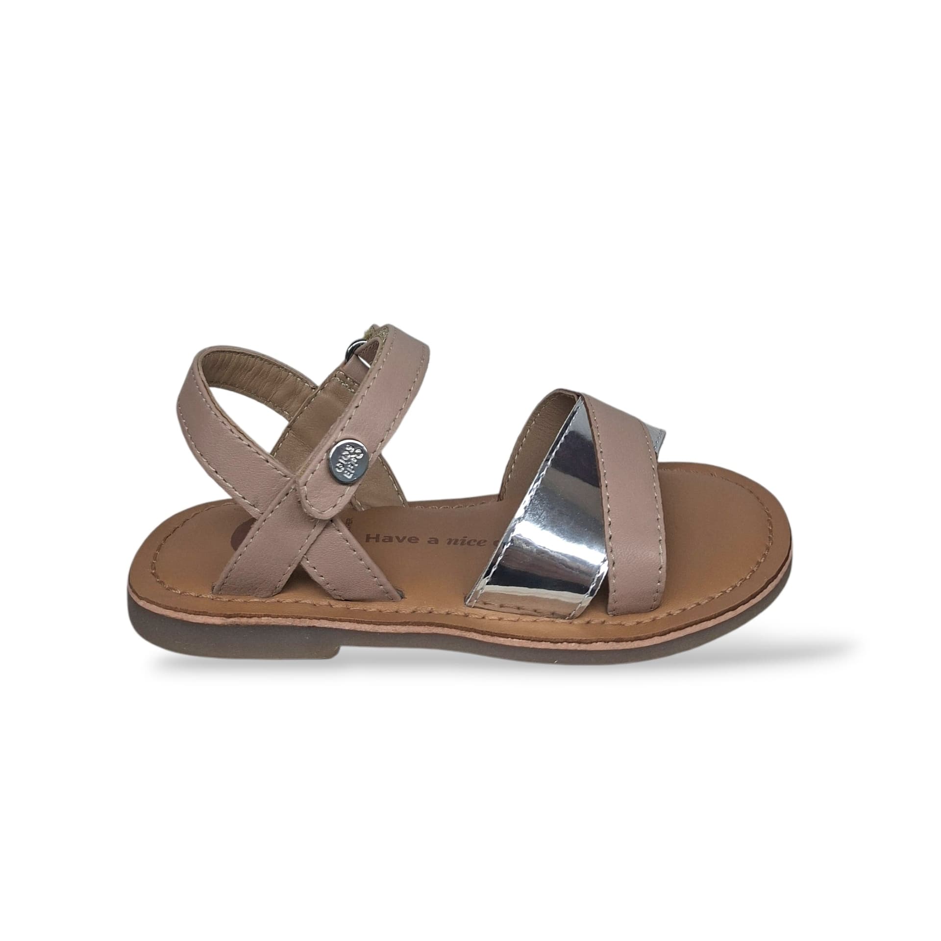 Sandali Ragazza GIOSEPPO AWENDO 78914 – Cipria in Pelle | Velcro per un Look Romantico e Femminile - 6