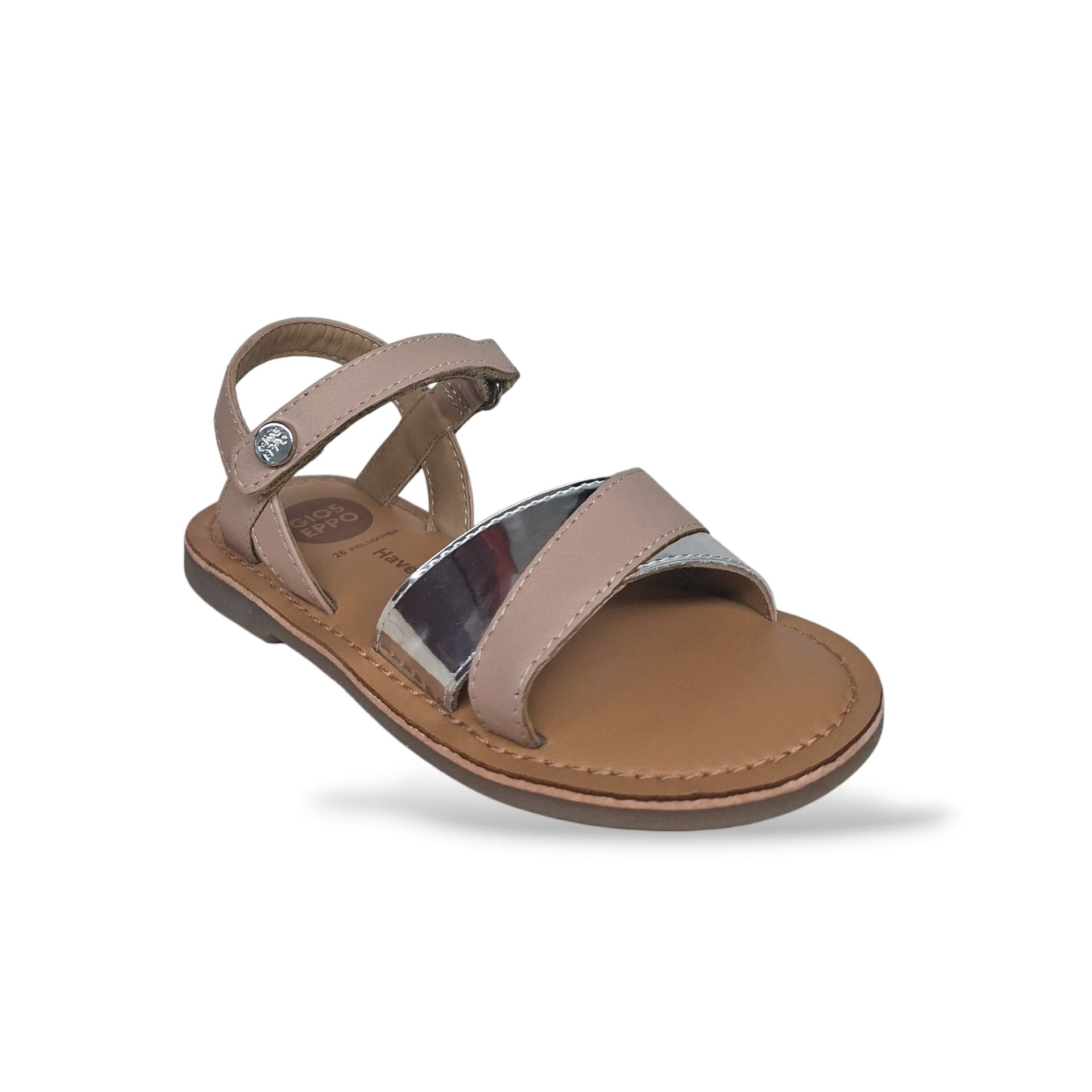 Sandali Ragazza GIOSEPPO AWENDO 78914 – Cipria in Pelle | Velcro per un Look Romantico e Femminile - 2